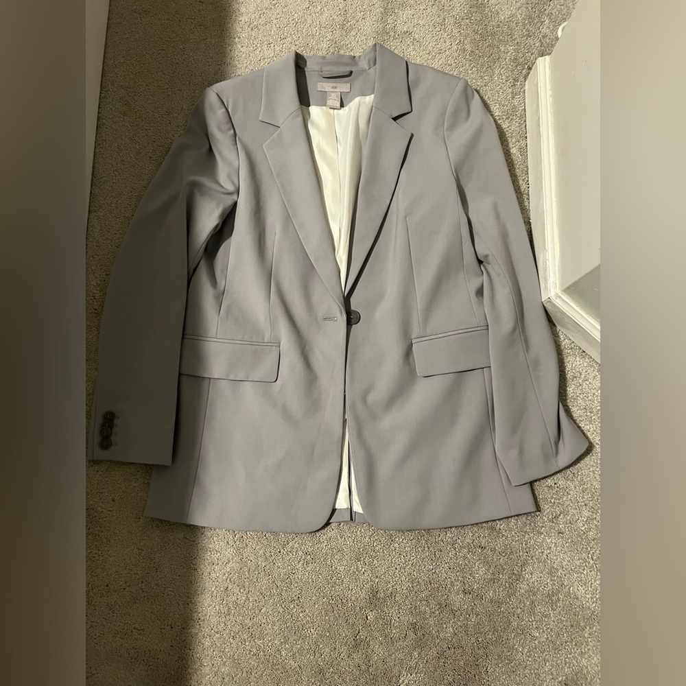 H&M Gray Blazer Jacket